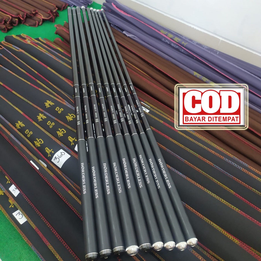 Tegek Pancing Simano Borderless 360 Ros/Ruas Panjang Made In Japan