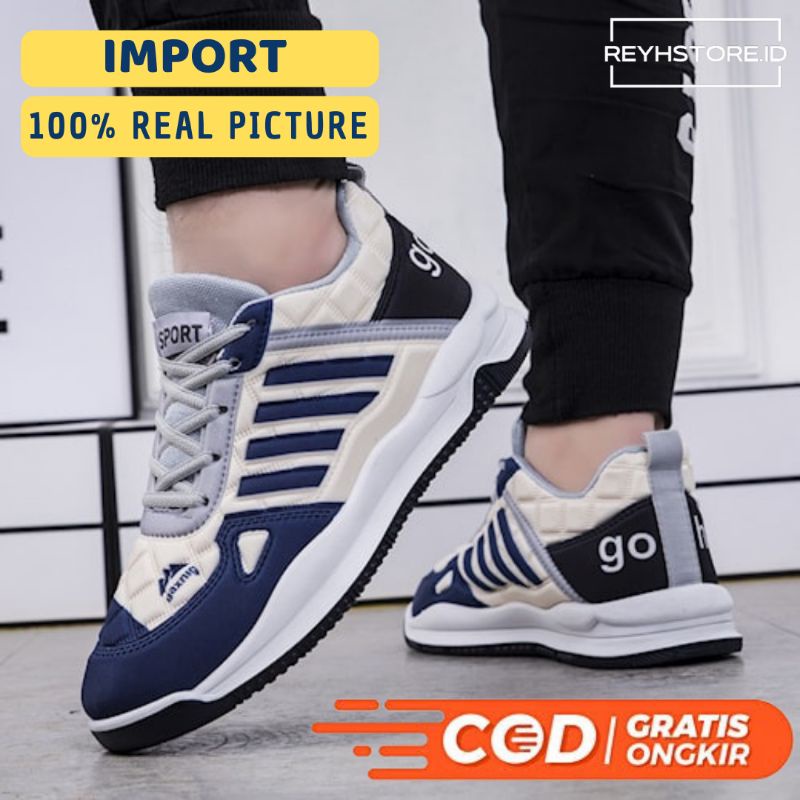 Sepatu Pria Sneakers Import Gaxing pro - Cassual Shoes - Spatu Olahraga Running Pria Keren - Sepatu 