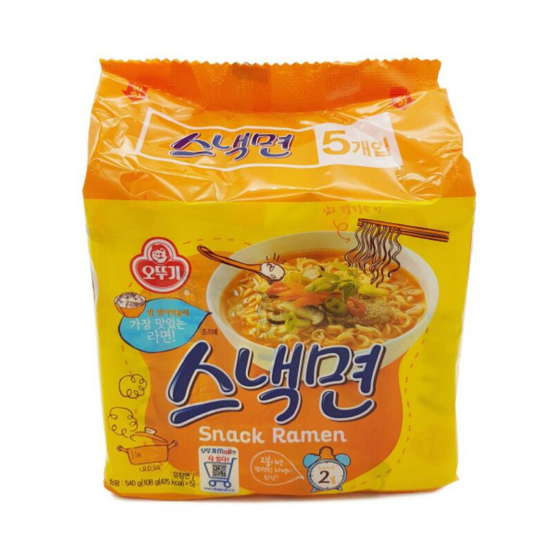 

ottogi snack ramen 540 Gr x 5 pack