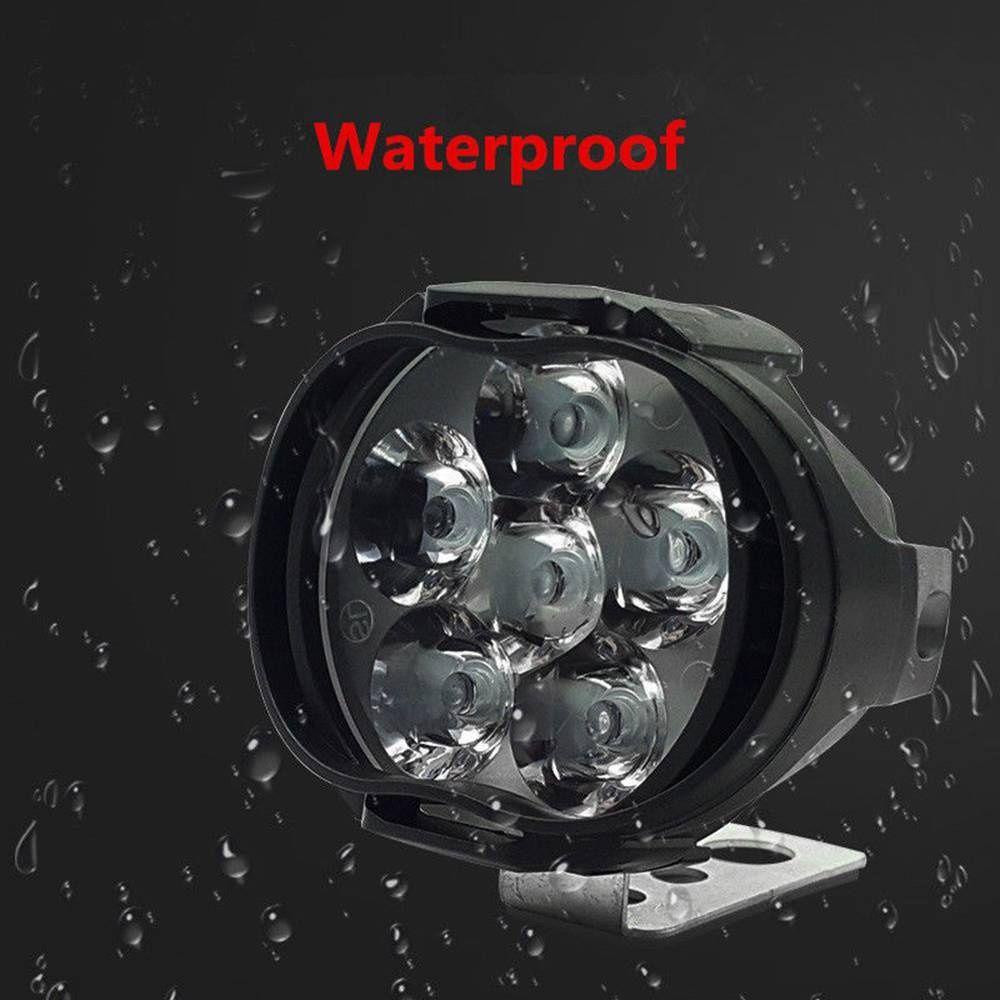 [Elegan] Lampu Depan Motor Portable Waterproof Head Torch Outdoor Rumah Tangga Lampu Sorot LED Tambahan Headlight Super Terang DC12V Memancing Fog Light