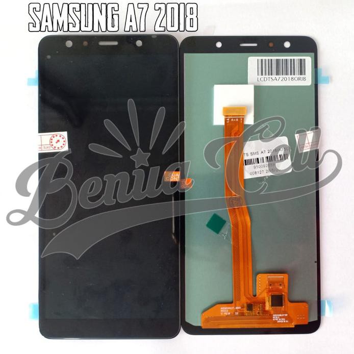 LCD 1SET SAMSUNG A7 2018 A750F ORIGINAL BLACK KONTRAS