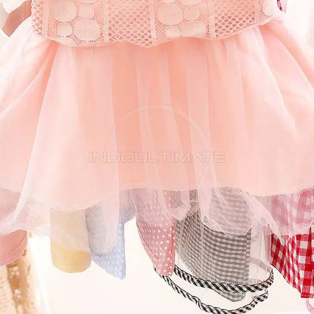 Dress Pesta Anak Perempuan Import 6 Bulan - 5 Tahun Baju Gaun Anak Perempuan  Dress Import Baju Pesta Rok Tutu Pakaian Balita Cewek DRI-105