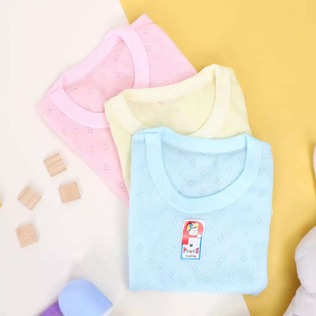 Oblong dan Singlet Bayi Anak Merk Power Kids kualitas SNI