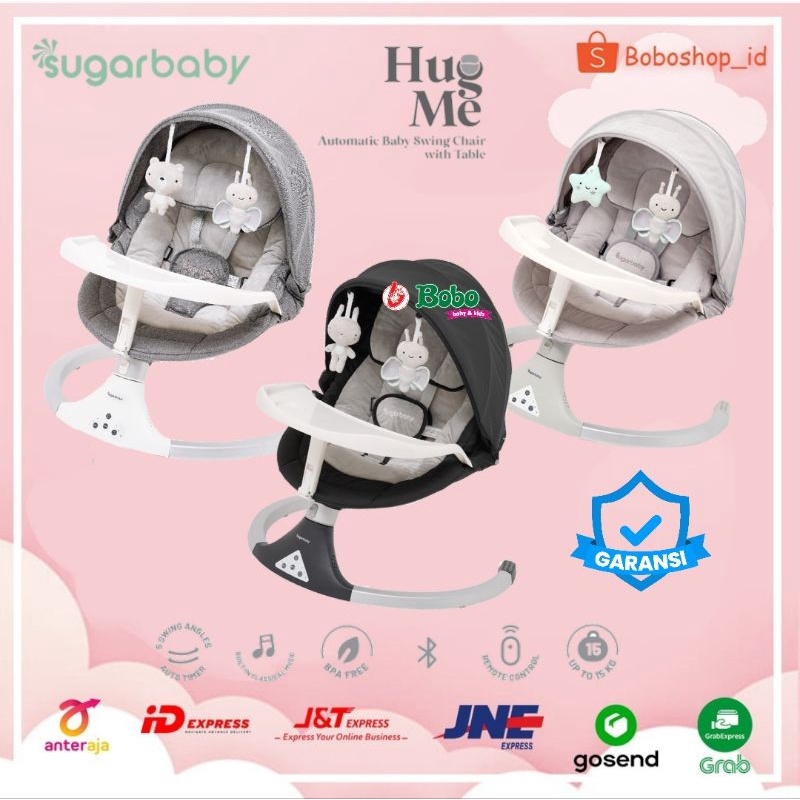 Jual SUGARBABY AUTOMATIC BABY SWING CHAIR TABLE HUG ME / Kursi Ayin Bayi / Kasur Ayun Bayi