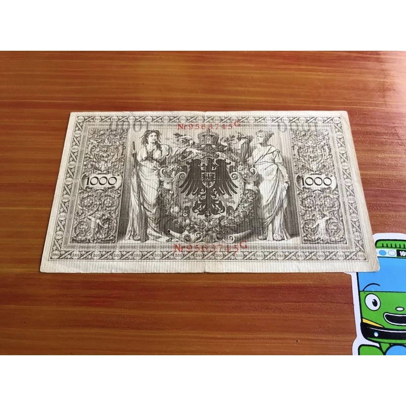 Uang Kuno 1000 Jerman 21 April 1910