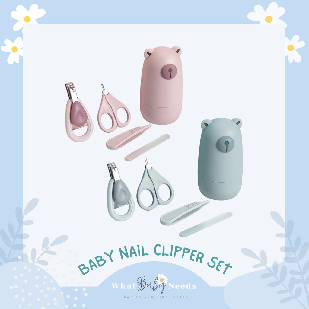 Gunting Kuku Bayi Set / Safety Nail Clipper Baby set Bear
