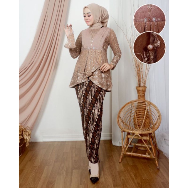 Kebaya Blouse Azalea / Kebaya Modern Wisuda / Kebaya Lamaran / Kebaya Tunangan / Kebaya / Kebaya Remaja