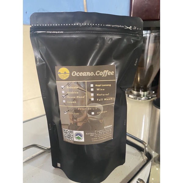 

blended arabica and robusta oceano coffee