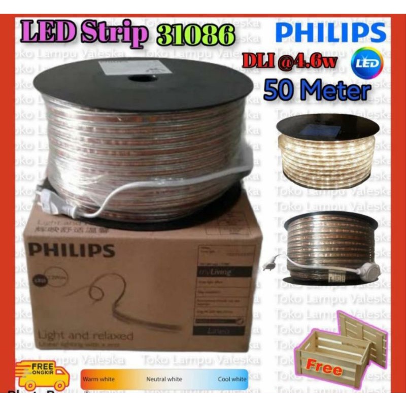 led strip Philips 4,6 watt 4,6w 50m 50 meter DLI 31086 Philips led strip 50 meter