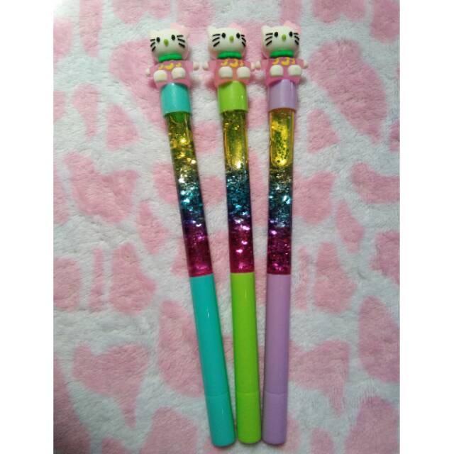 

Bolpoin Karakter Hello Kitty Gliter/Bolpoin Led Hello Kitty/Bolpoin Karakter Murah
