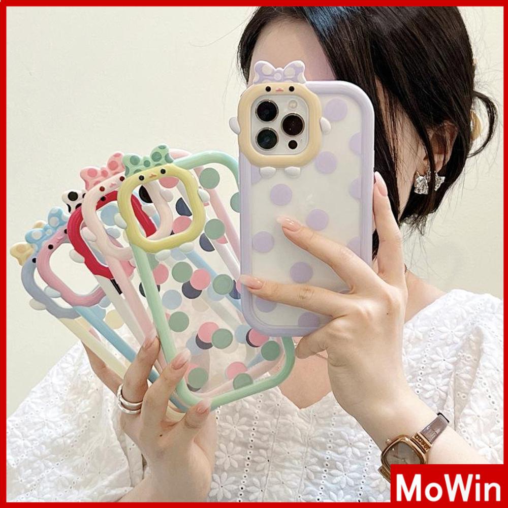 iPhone Case Silicone Soft Case Clear Case Airbag Shock Resistant Protection Camera Smooth Feel Colorful Dot Compatible For iPhone 11 Pro Max 13 Pro Max 12 Pro Max 7Plus xr XS Max