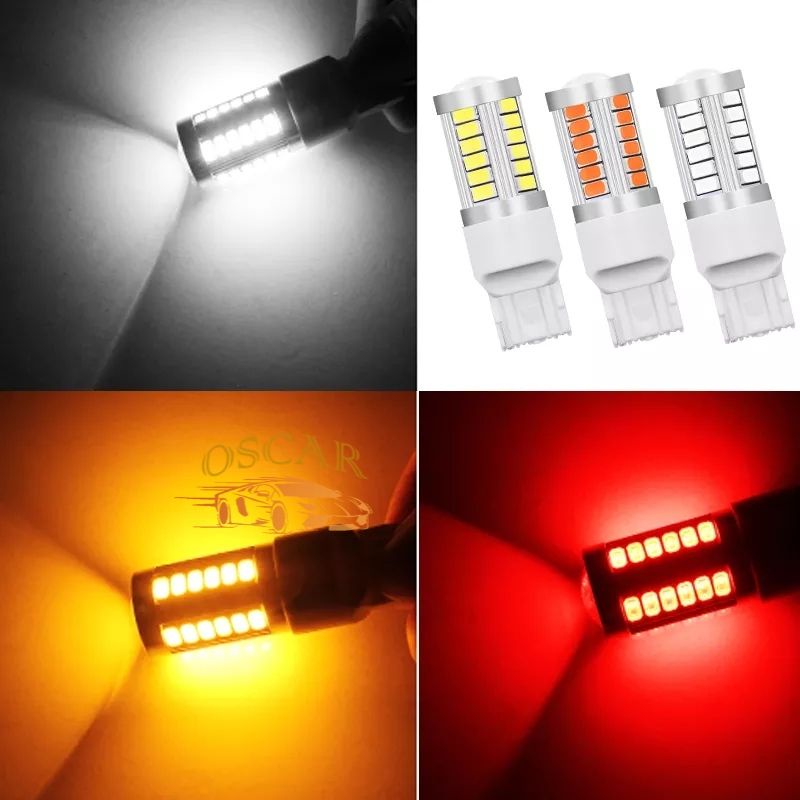 Lampu LED Sein Reting Sen T20 7440 LED Mata 33 SMD Super Bright Putih Mobil