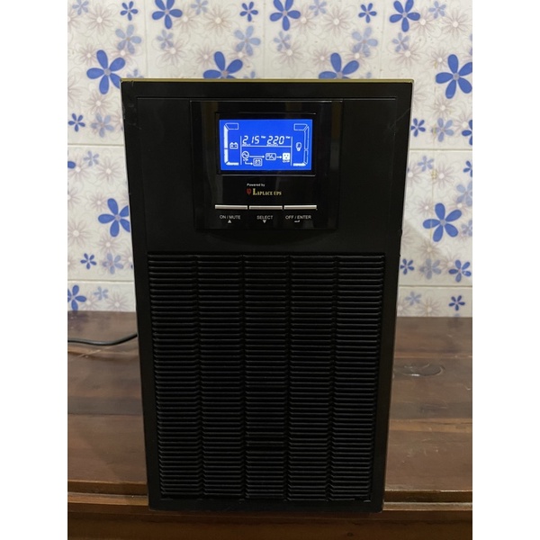 UPS ONLINE PSW Laplace 1600watt 2250VA + 6 aki baru