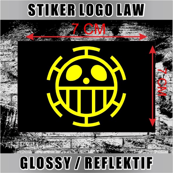 

STIKER ONE PIECE CUTTING STIKER LOGO BAJAK LAUT HEART LAW