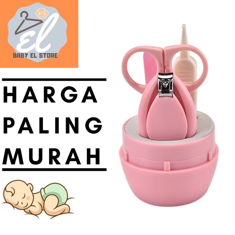 IMPORT Gunting Kuku Bayi Set 4in1 Komplit Menicure Baby Nail Cutter Import Baby care Safe