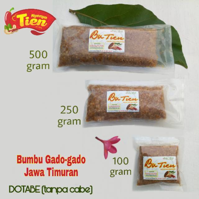

[Tanpa Cabe ~ DOTABE] Bumbu Gado-gado Jawa Timuran Czhakrinala | Homemade Roasted l All natural ingredients