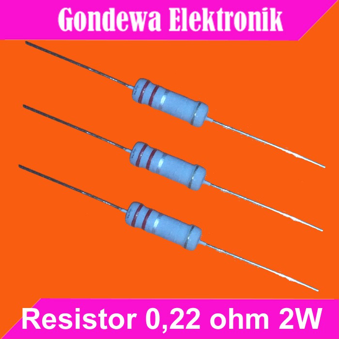 Resistor 0,22 ohm 0R22 ohm 2W