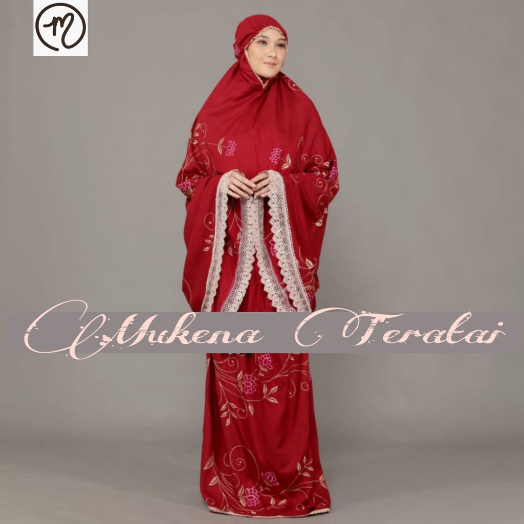 ALMAHIRA - Mukena Dewasa Terbaru Bordir Mewah Platinum Rose || Mukena Dewasa Rayon