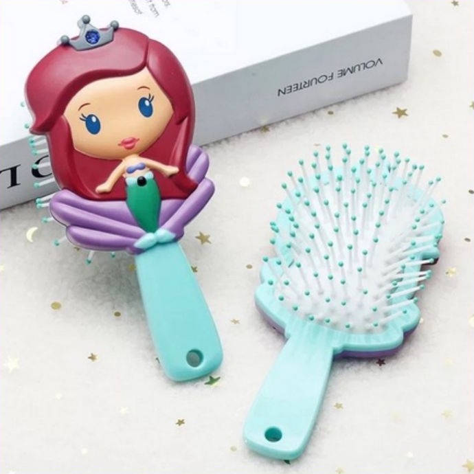 SISIR 3D PIJAT ION NEGATIF ANTI STATIS / SISIR KARAKTER PRINCESS DISNEYSISIR KESEHATAN /SISIR ANAK 3D SISIR DETANGLER KARAKTER