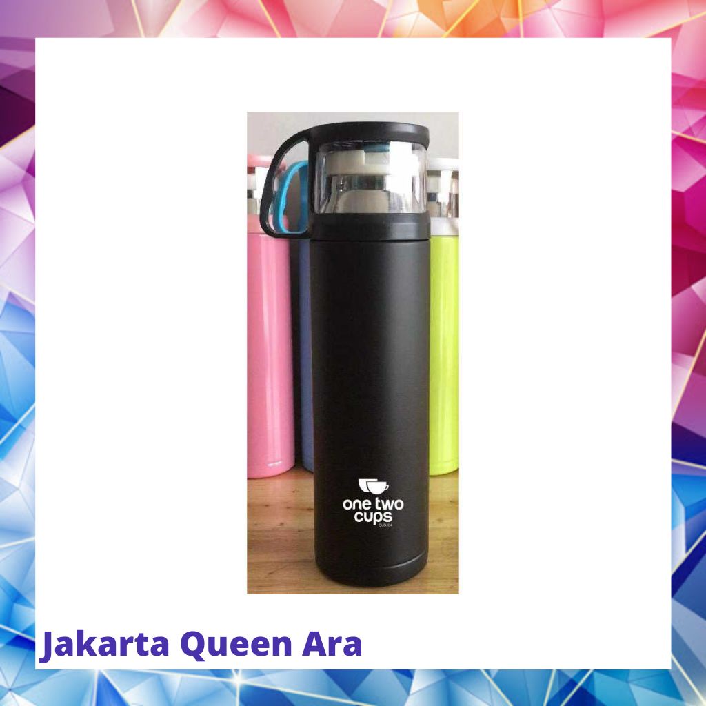 One Two Cups Botol Minum Thermos with Cup Head 500ml - SUS30