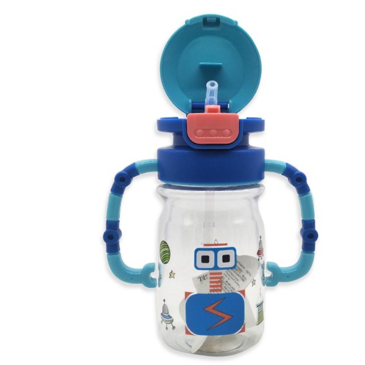 Botol Minum Anak Lucu Karakter Robot 450ml - Botol Minum H57