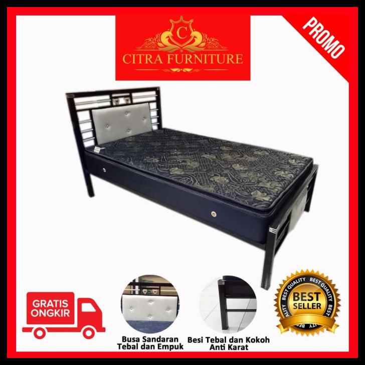 Ranjang Besi Minimalis 120X200