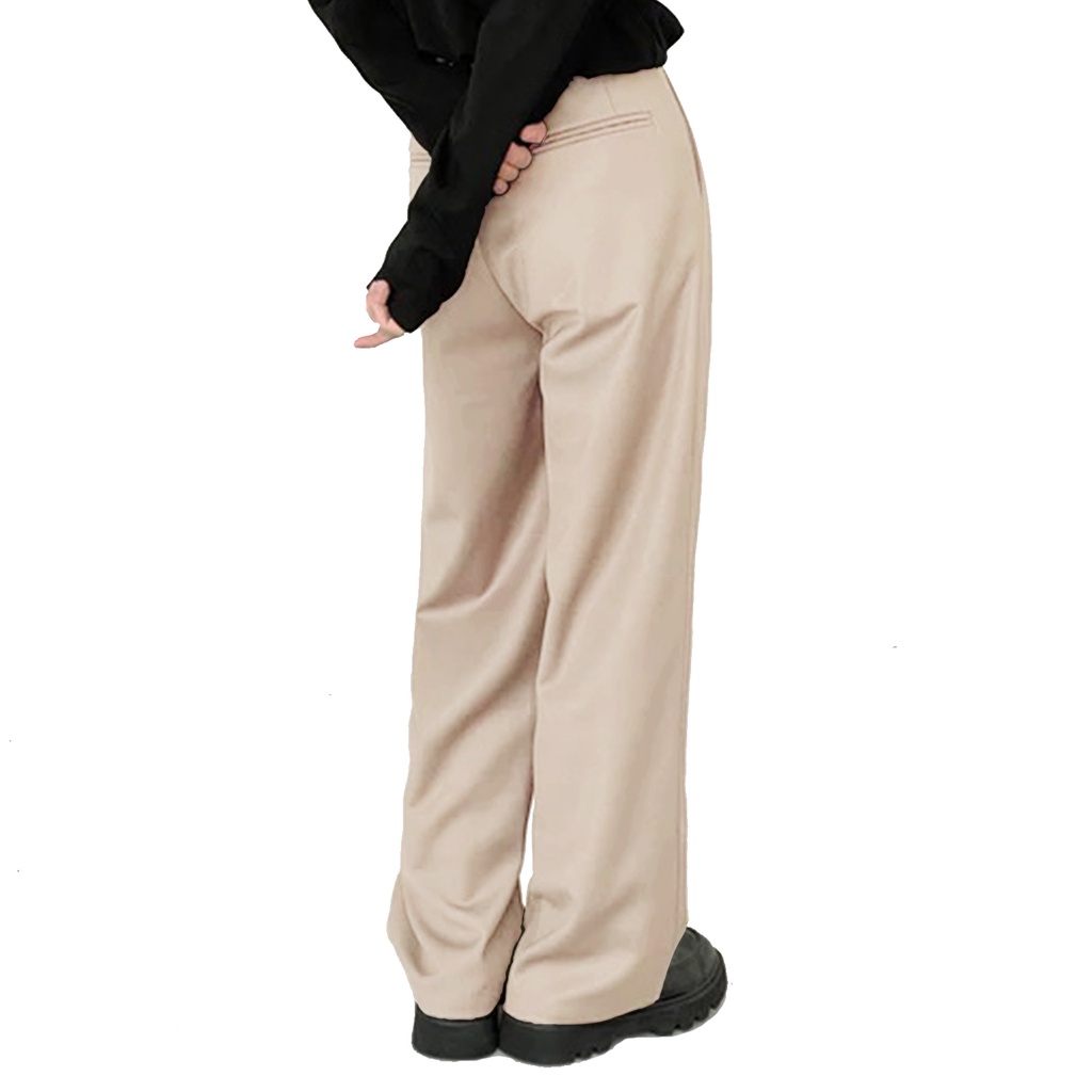 DRITTORONZIO Loose Pants - Celana Baggy Reguler &quot;Musuko&quot; - Cream