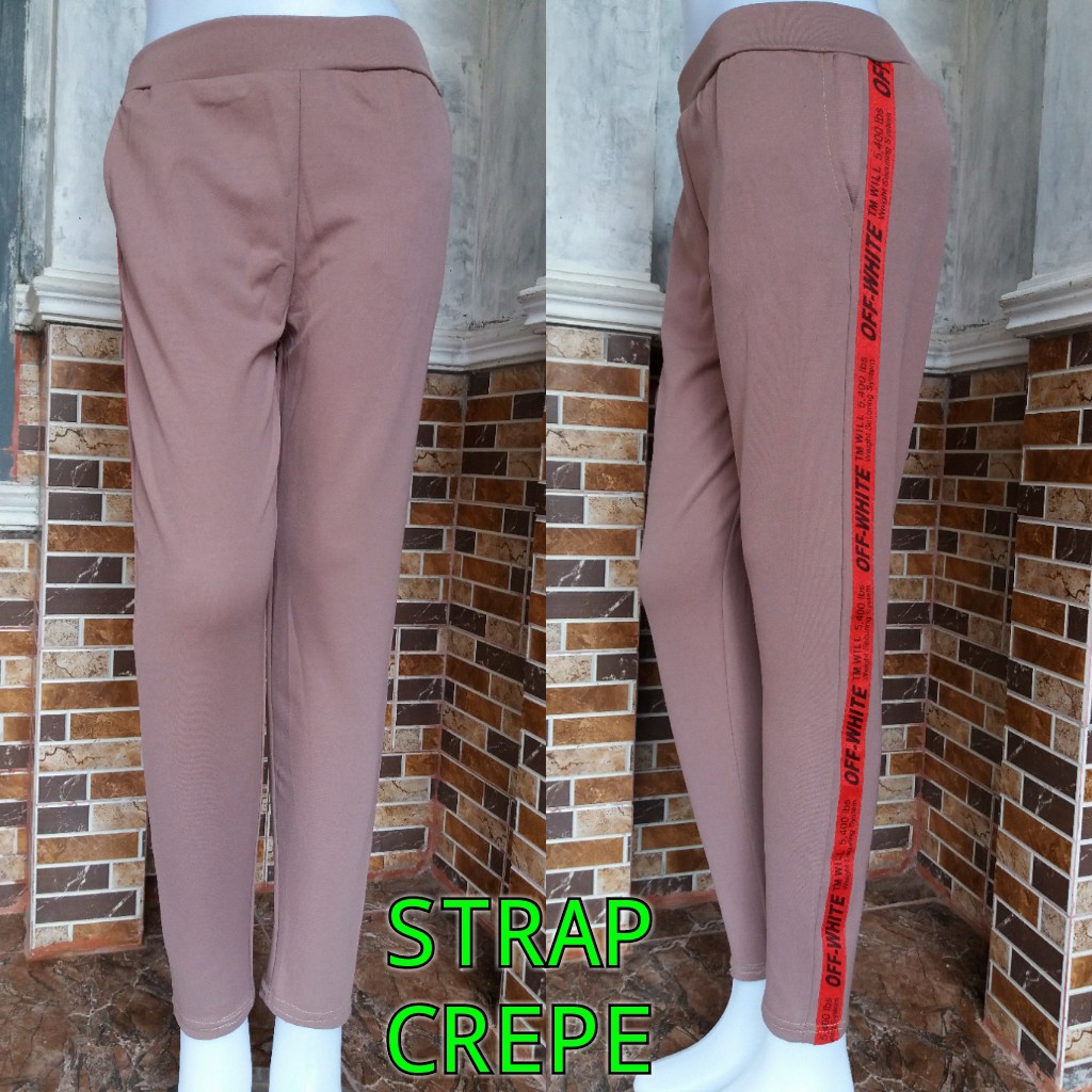 CELANA WANITA PLAT STRIPE CREPE / LUNA JIENT PANTS