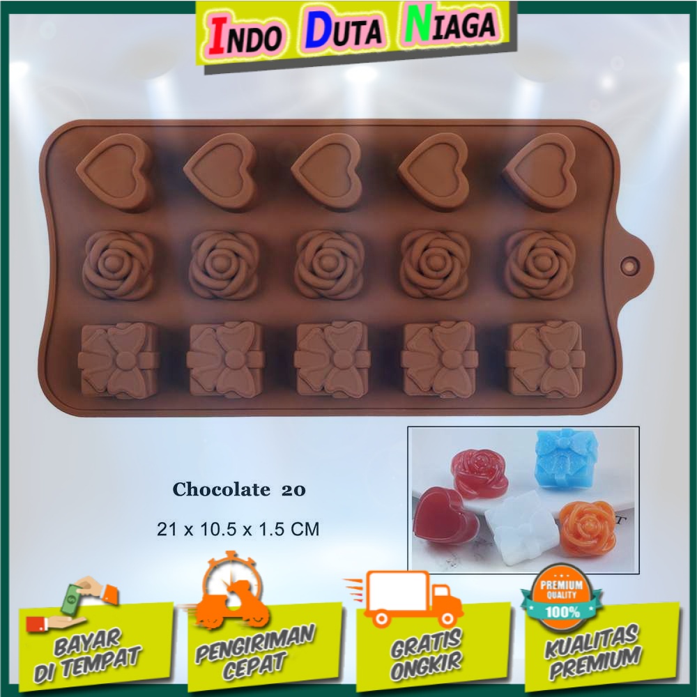 AILEHOPY Cetakan Coklat Es Batu Ice Cube Tray Mold Model Love - DU997