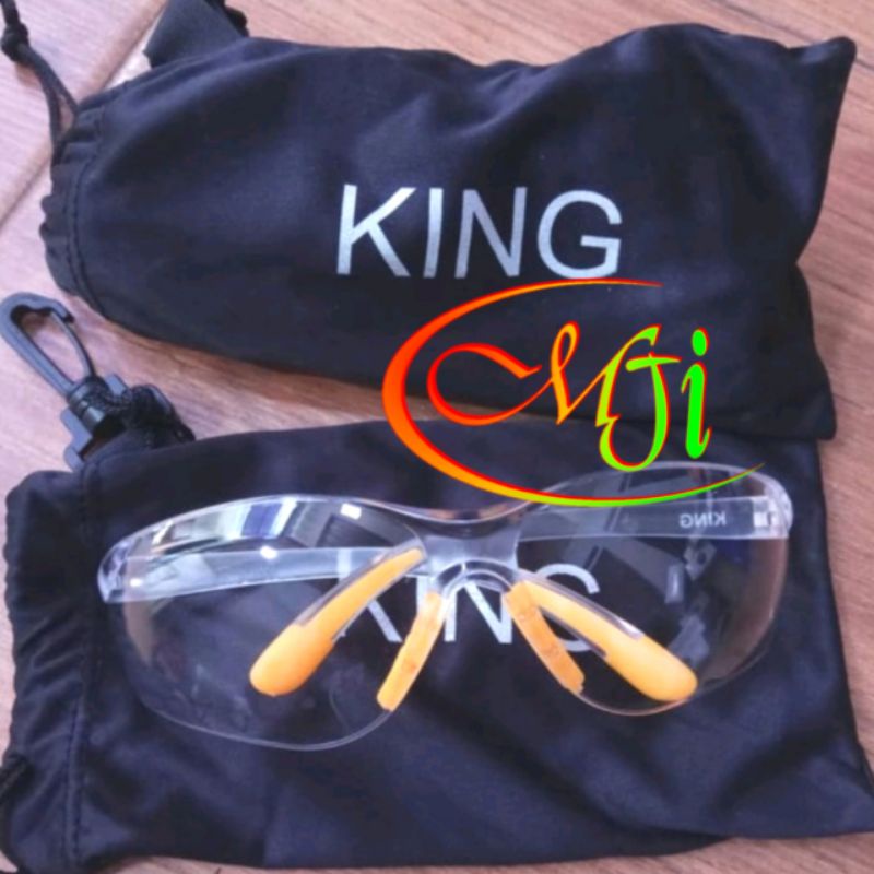 Kacamata King Original Safety goggles clear Kacamata Bening Safety proyek