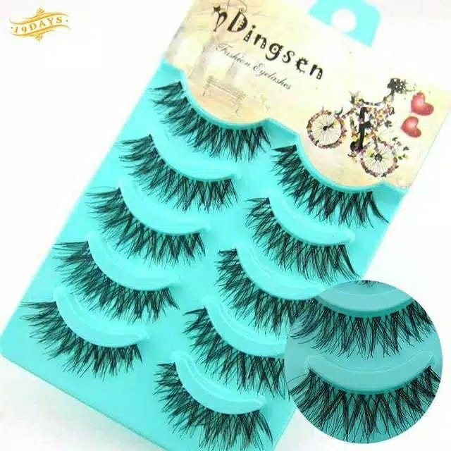 ✿ELYSABETHME✿ Bulu mata import wadah hijau pink fake eyelash eyelashes hasil natural