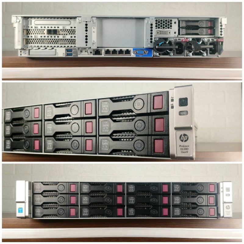 Server Hp Proliant Dl 380 Gen9 2U Intel Xeon E5 2609V3 RAM 32GB DDR4 HDD 2.4TB Second Berkualitas