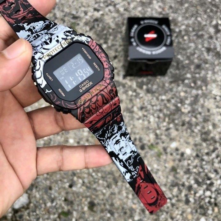 (VIRAL) Jam Tangan Pria Wanita Gshock Casio Dw5600 Gshock Motif One Piece