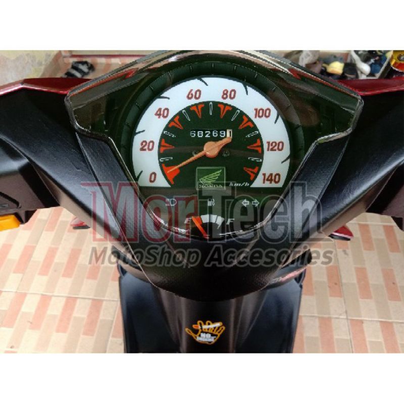 Mika kaca speedometer spidometer beat karbu kvy original