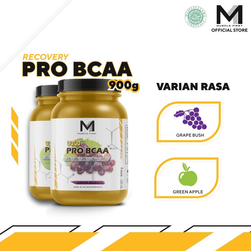 Jual Muscle First M1 Gold Series Pro BCAA Powder 900g | Shopee Indonesia