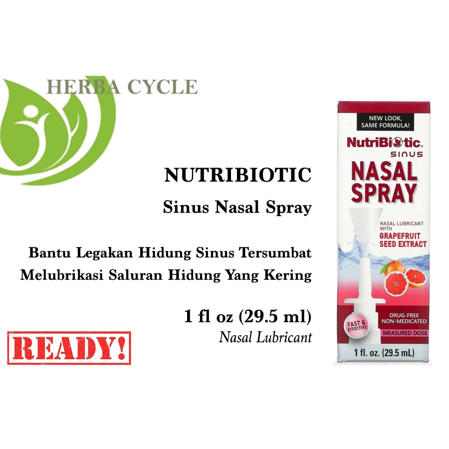 Nutribiotic Sinus Nasal Spray 29 ml Legakan Sinus Hidung Tersumbat