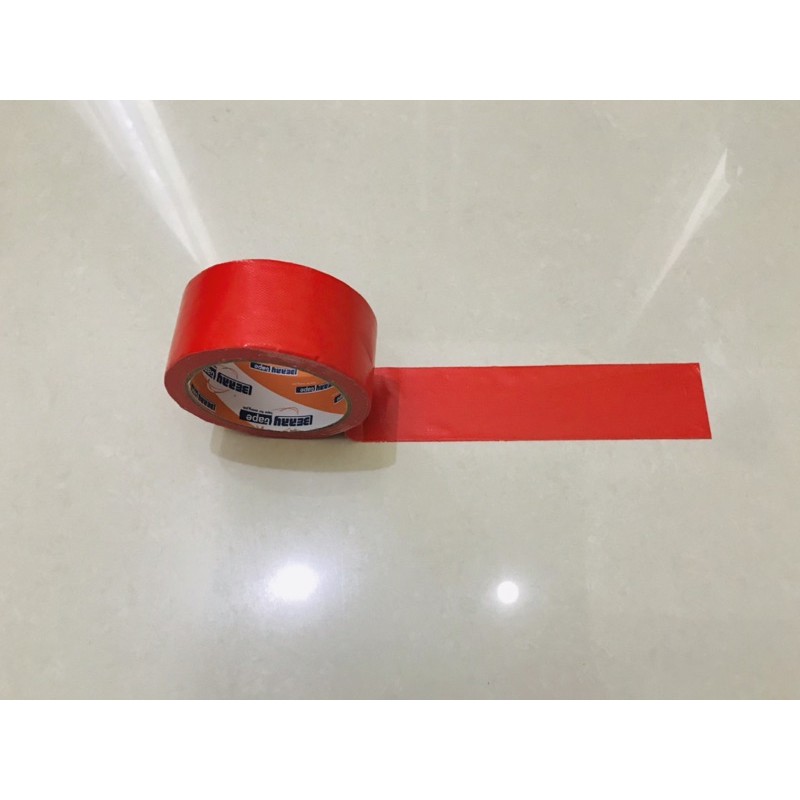 Lakban Kain Cloth Tape 2 inch 48mm x 12 meter Merah Berry / Isolasi 2”