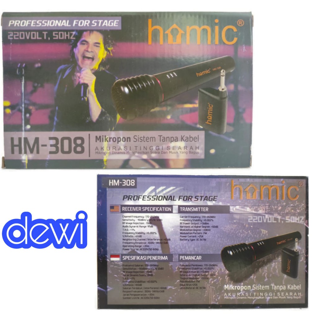 MIC HOMIC HM308 / MICROPHONE HOMIC HM-308 / MIC MURAH HOMIC HM 308