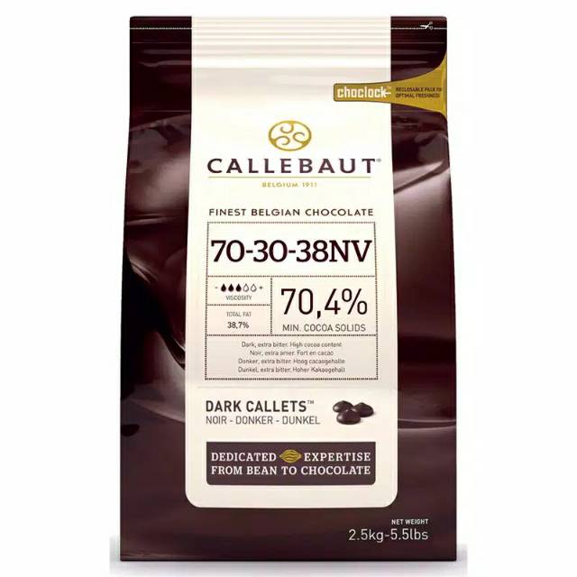 

Callebaut chocolate dark 70% repack 250gr