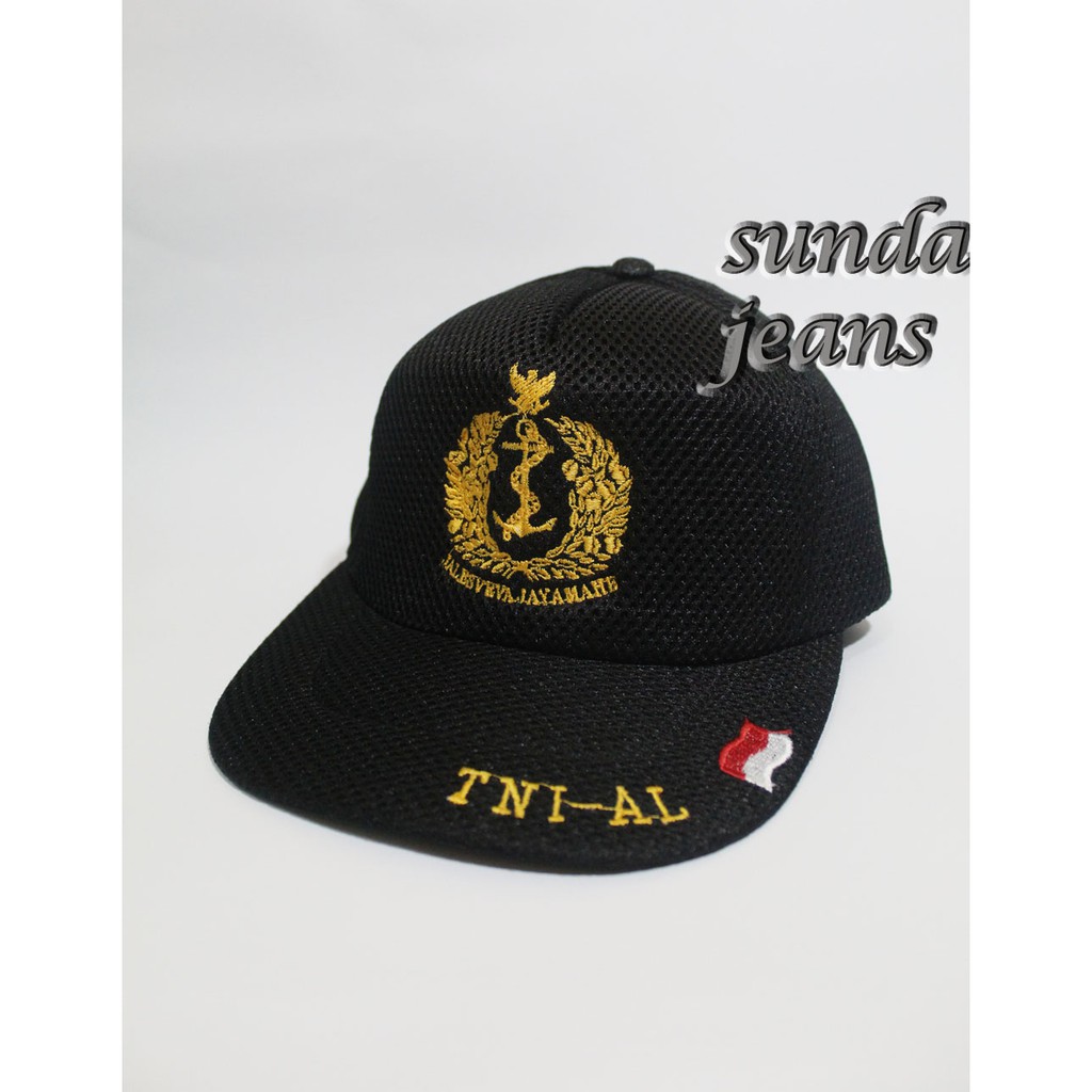 SUNDA JEANS TOPI DOUBLE MESH TNI-AL/TOPI TNI-AL TERBARU 2021