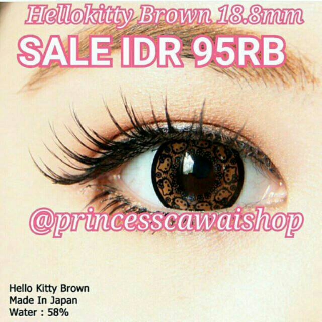 

Softlens hellokitty brown 18.8mm