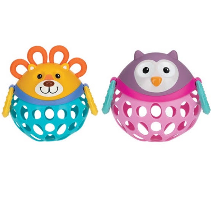 Nuby SILLY SHAKERS 3m+ Mainan Sensori Anak / Play Pals Rattle 3m+ / Silicone Ball 3m+ / Mainan Teether Anak Bayi