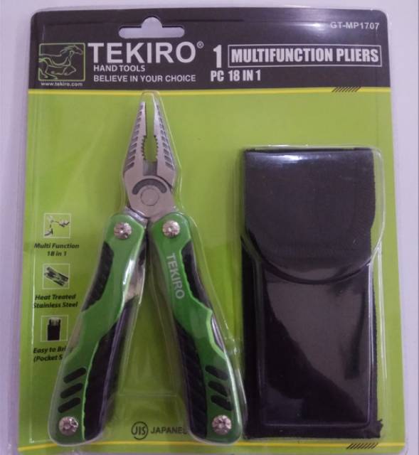 TEKIRO - Tang Lipat Multifungsi 18 In 1/Multifunction Pliers