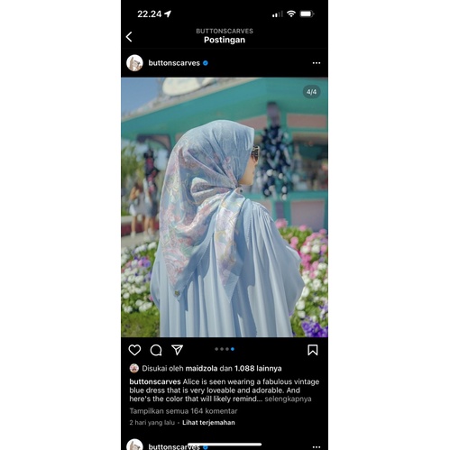 buttonscarves x alice disney airy blue