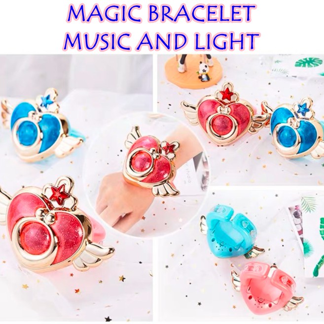 [ORGM] Mainan Gelang Lampu Sailormoon Love dengan Musik Magic