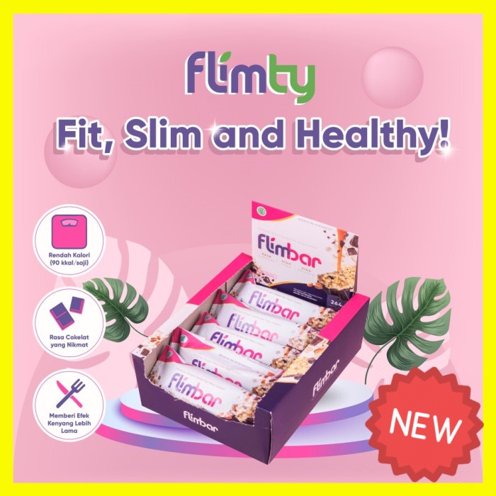 

Beautywearr - Flimbar Snack Sehat Rendah Kalori By Flimty - 1 Box Isi 12Pcs