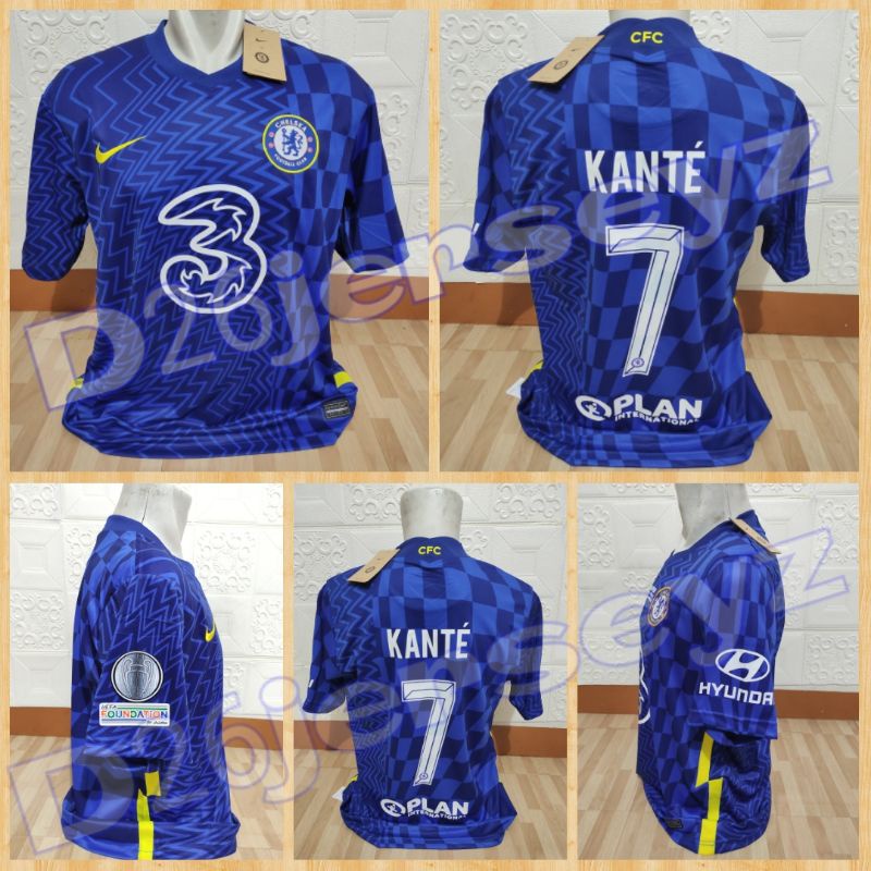 Jersey ChelseaA home 2021 / 2022 OFFICIAL + Cetak nama nameset suka suka Font UcL + Full Patch