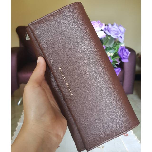[Preloved/Second] Dompet Panjang Wanita Planet Ocean (Coklat/Brown) Original