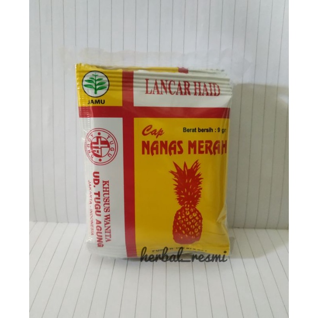 JAMU LANCAR HAID CAP NANAS MERAH