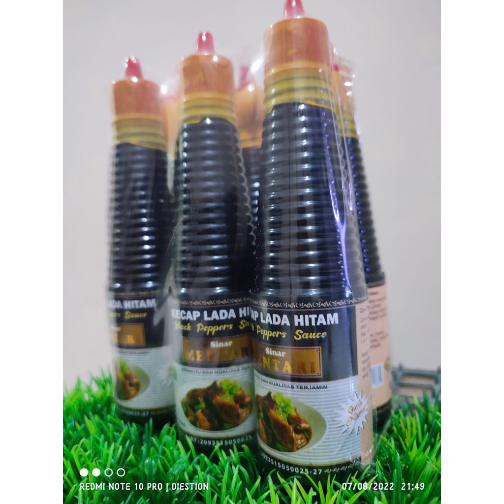 Paket Hemat Kecap Lada Hitam Cap Sinar Mentari Isi 6 Botol 150mL [Halal]